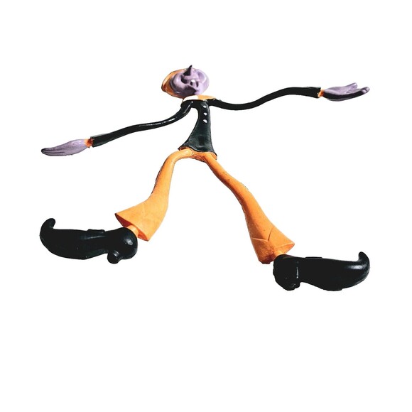 Witch Halloween Bendable Figure RARE PURPLE HTF Fun World Vintage 1980s VGC! - Picture 9 of 10